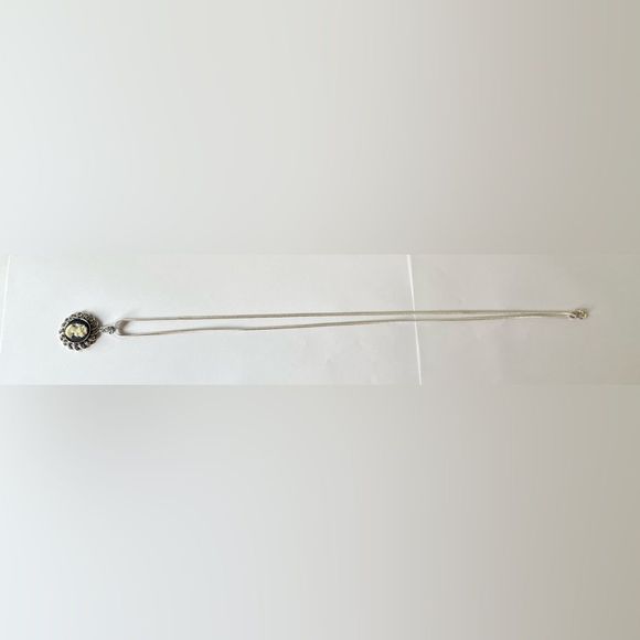 925 cameo marcasite 925 chain - Picture 9 of 12